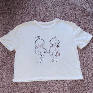 White Graphic Tshirt